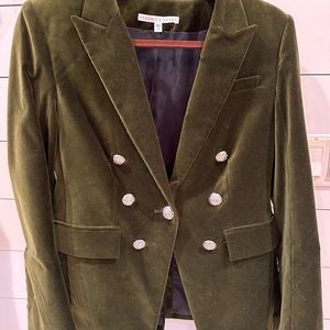 Gorgeous Veronica Beard Velvet Dickey Jacket